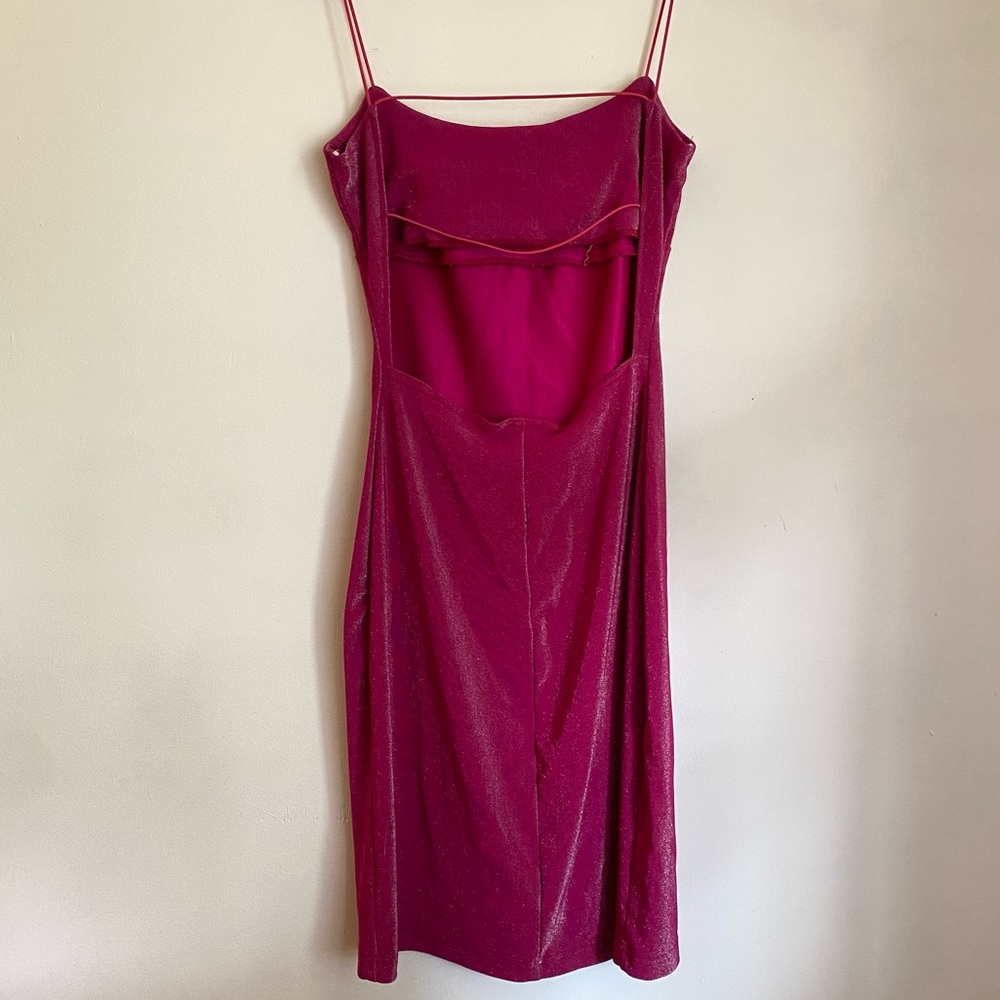 Vintage Y2K Sparklr Midi Glitter Backless Dress - Picture 5 of 6